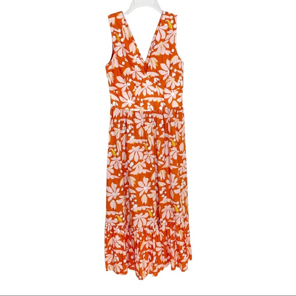 Sachin & Babi Dress Dany Floral V-Neck Sleeveless Midi 4 NWT - Picture 5 of 10